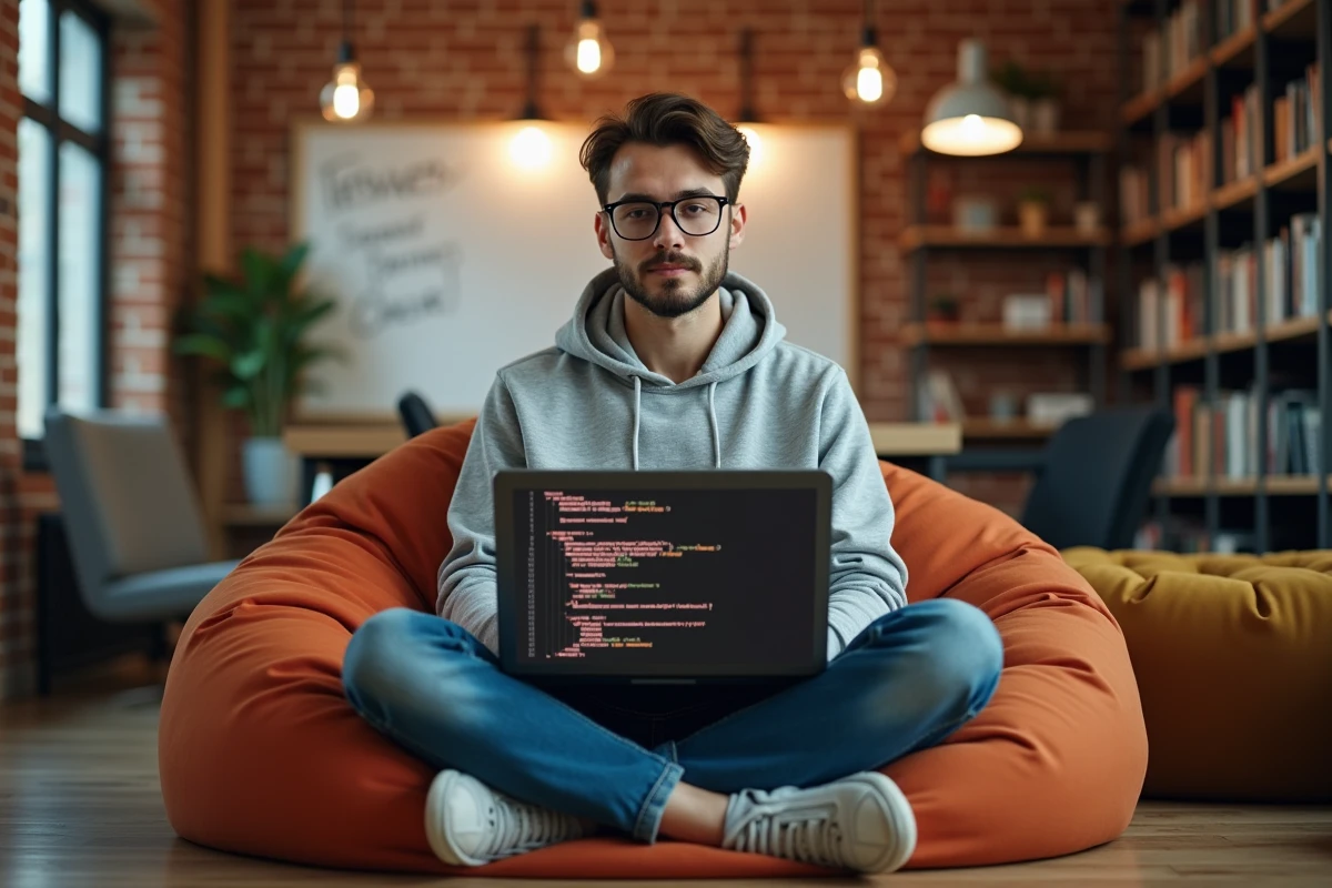 Développeur consultant un script de sécurité Python lié à une association AIPDB dans un espace de travail créatif