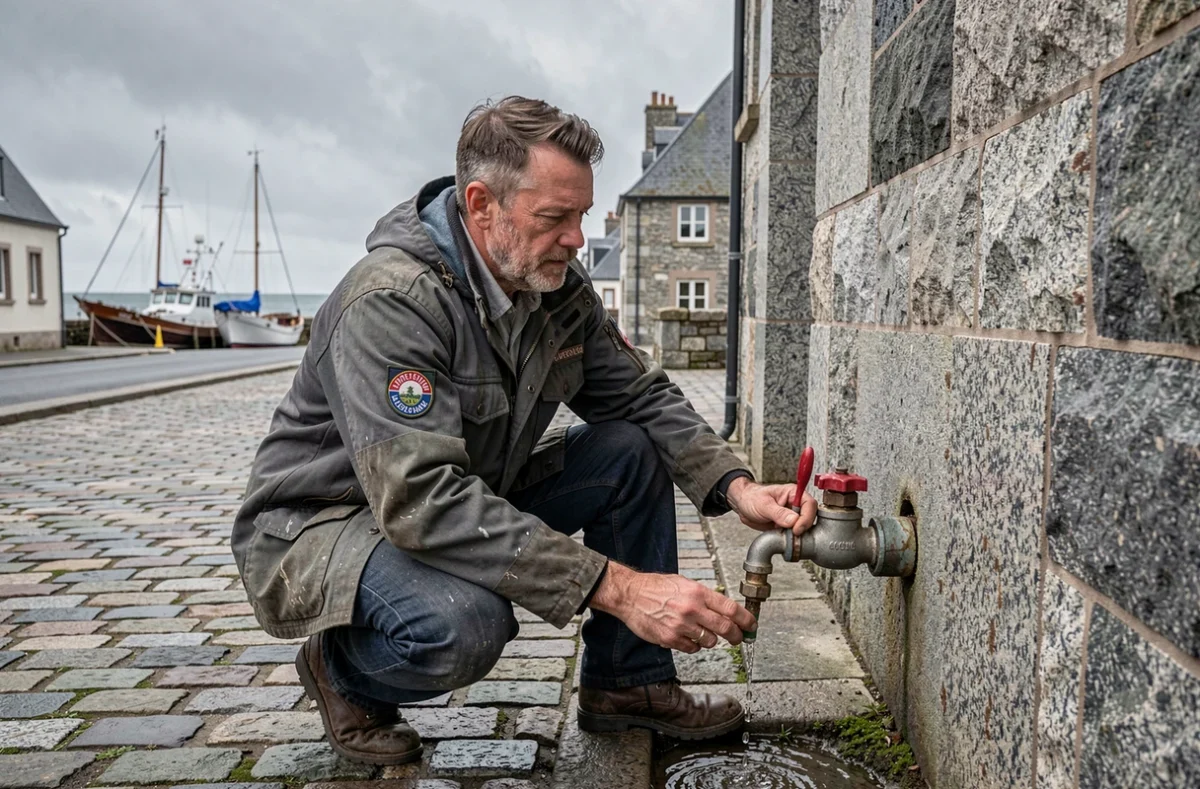 Plombier PLOMBREIZH ancré en Bretagne costarmoricaine travaillant dans un bourg des Côtes-d'Armor